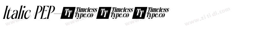 Italic PEP字体转换